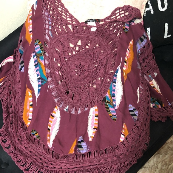 Knit feather shirt - Picture 1 of 2